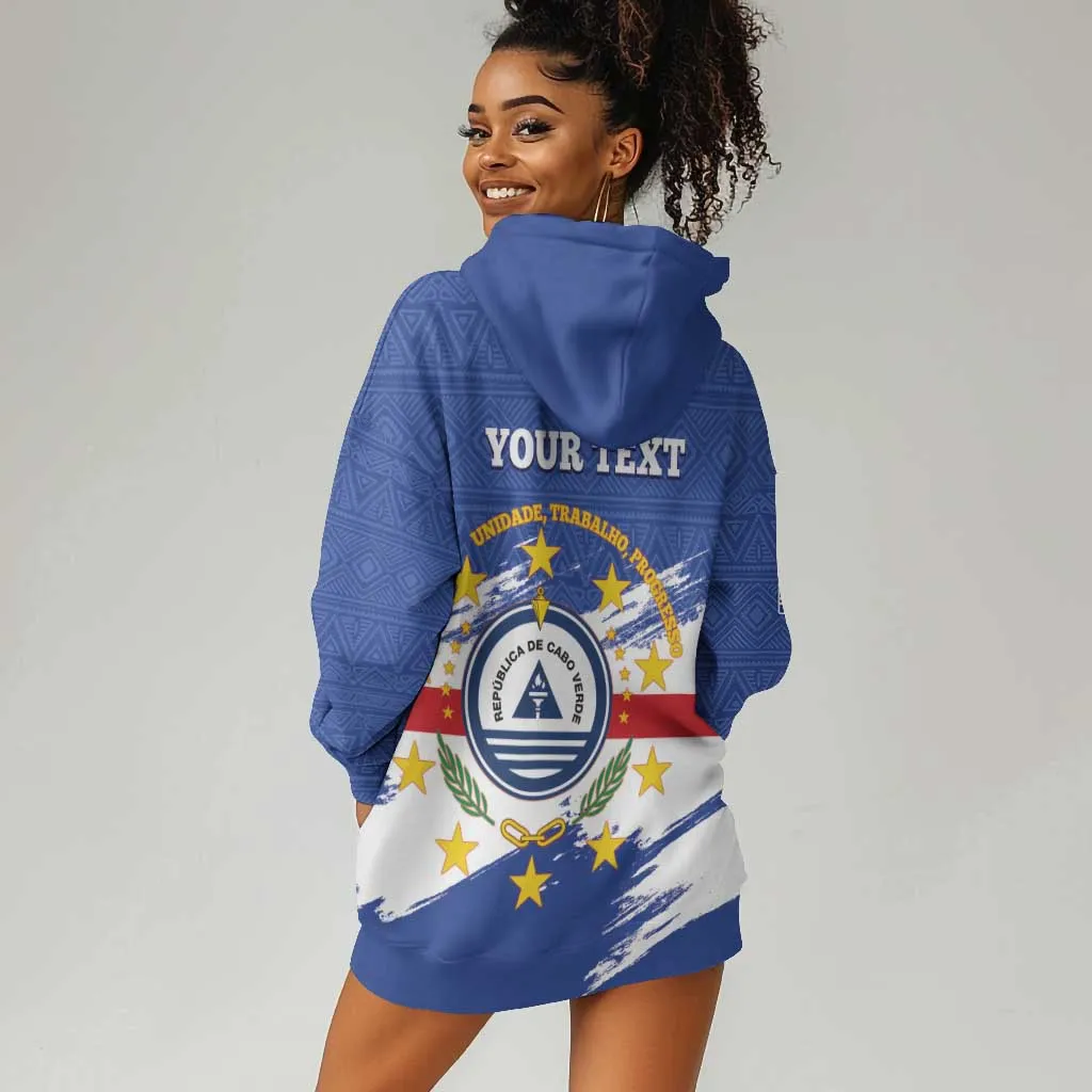 Personalized Cape Verde Hoodie Dress Coat Of Arms - African Pattern LT14