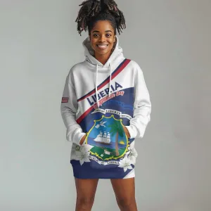 Personalized Happy Liberia Independence Day Hoodie Dress LT15