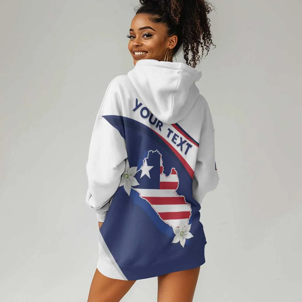 Personalized Happy Liberia Independence Day Hoodie Dress LT15
