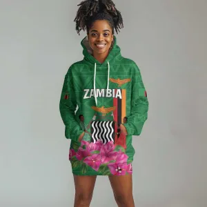 Personalized Icitungu ca Zambia Hoodie Dress Africa Bougainvillea LT01