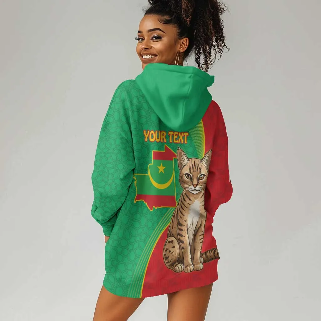 Personalized Mauritania Hoodie Dress Felis Lybica - Islamic Mix African Pattern LT15
