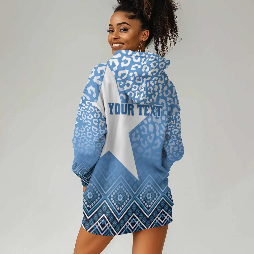 Personalized Somalia Independence Day Hoodie Dress African Leopard Pattern LT01