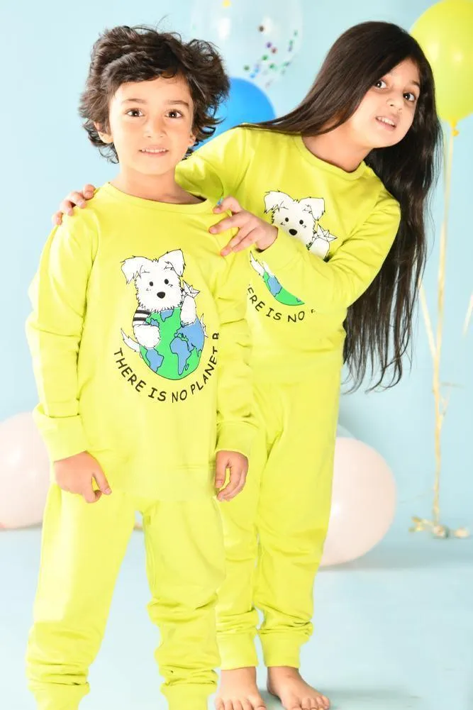 PLANET B BOYS SWEATSHIRT JOGGER SET (FLEECE)
