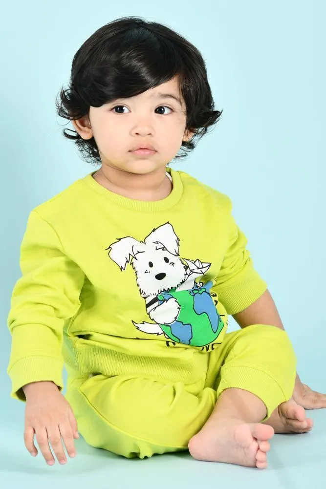 PLANET B BOYS SWEATSHIRT JOGGER SET (FLEECE)