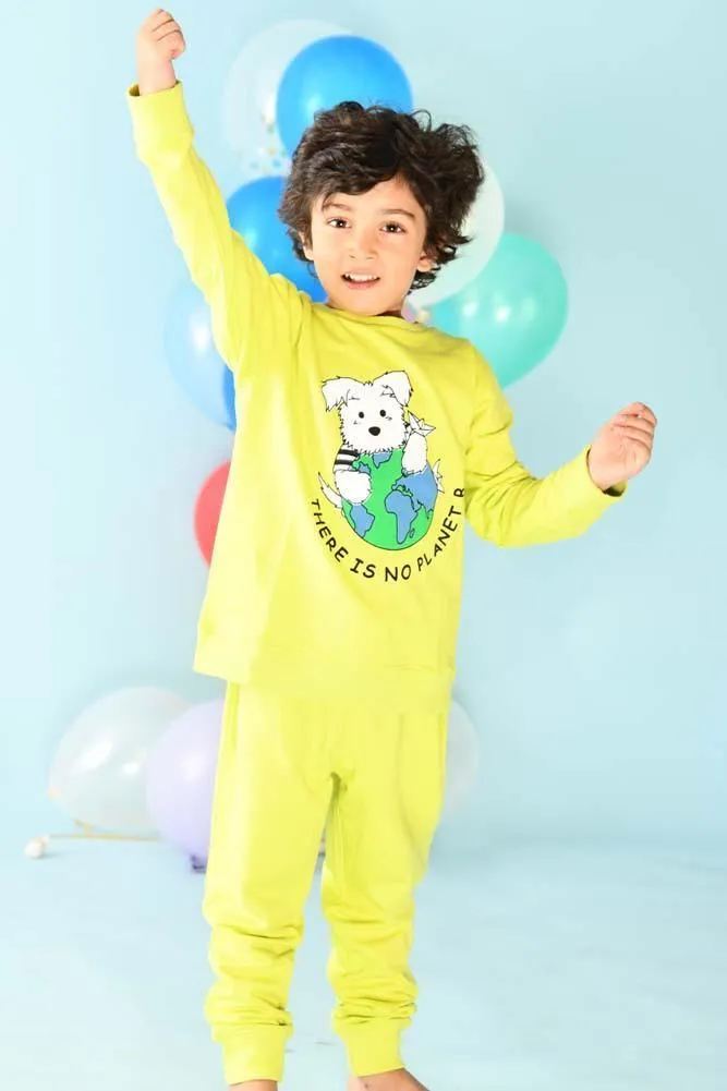 PLANET B BOYS SWEATSHIRT JOGGER SET (FLEECE)
