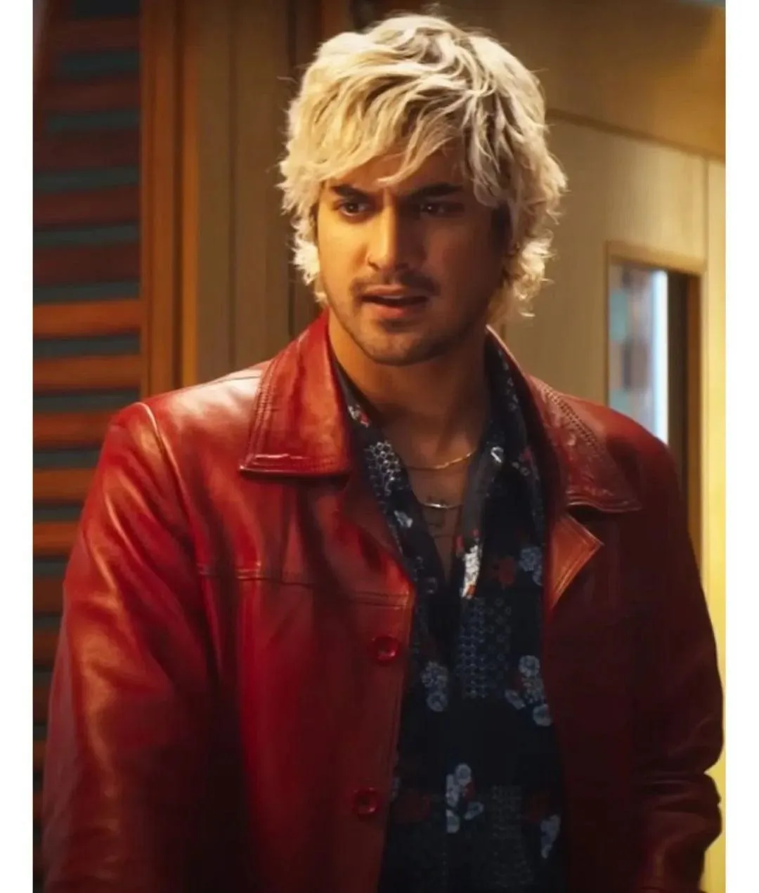 plays rex in choose love jacket