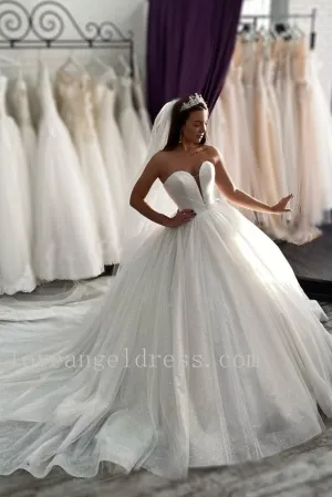 Plunging Sequin Wedding Dresses 2020 Designs