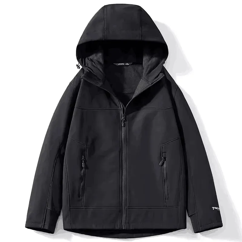 Plus Size 7XL 8XL Men's Spring Fall Tactical Waterproof Jackets Performance Fleece Lined Soft Shell Fishing Camping Hiking Coats