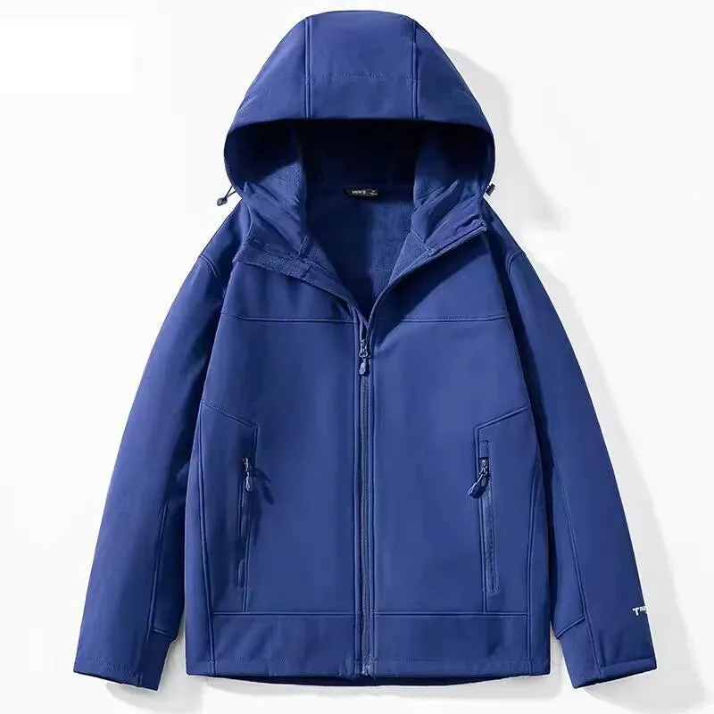 Plus Size 7XL 8XL Men's Spring Fall Tactical Waterproof Jackets Performance Fleece Lined Soft Shell Fishing Camping Hiking Coats