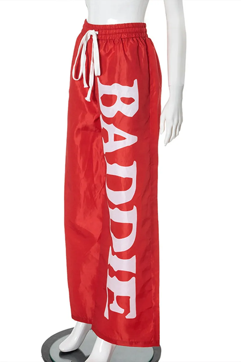 PR3426 Graphic Wide Leg Sweatpants