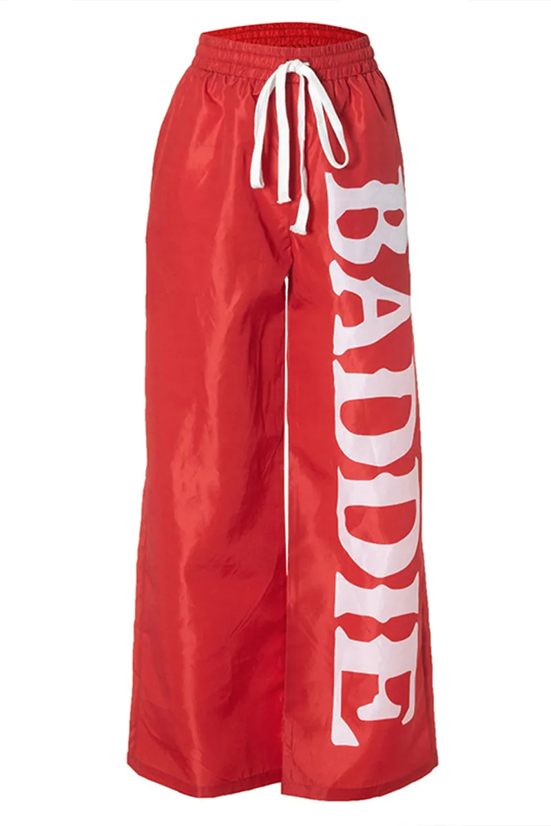 PR3426 Graphic Wide Leg Sweatpants
