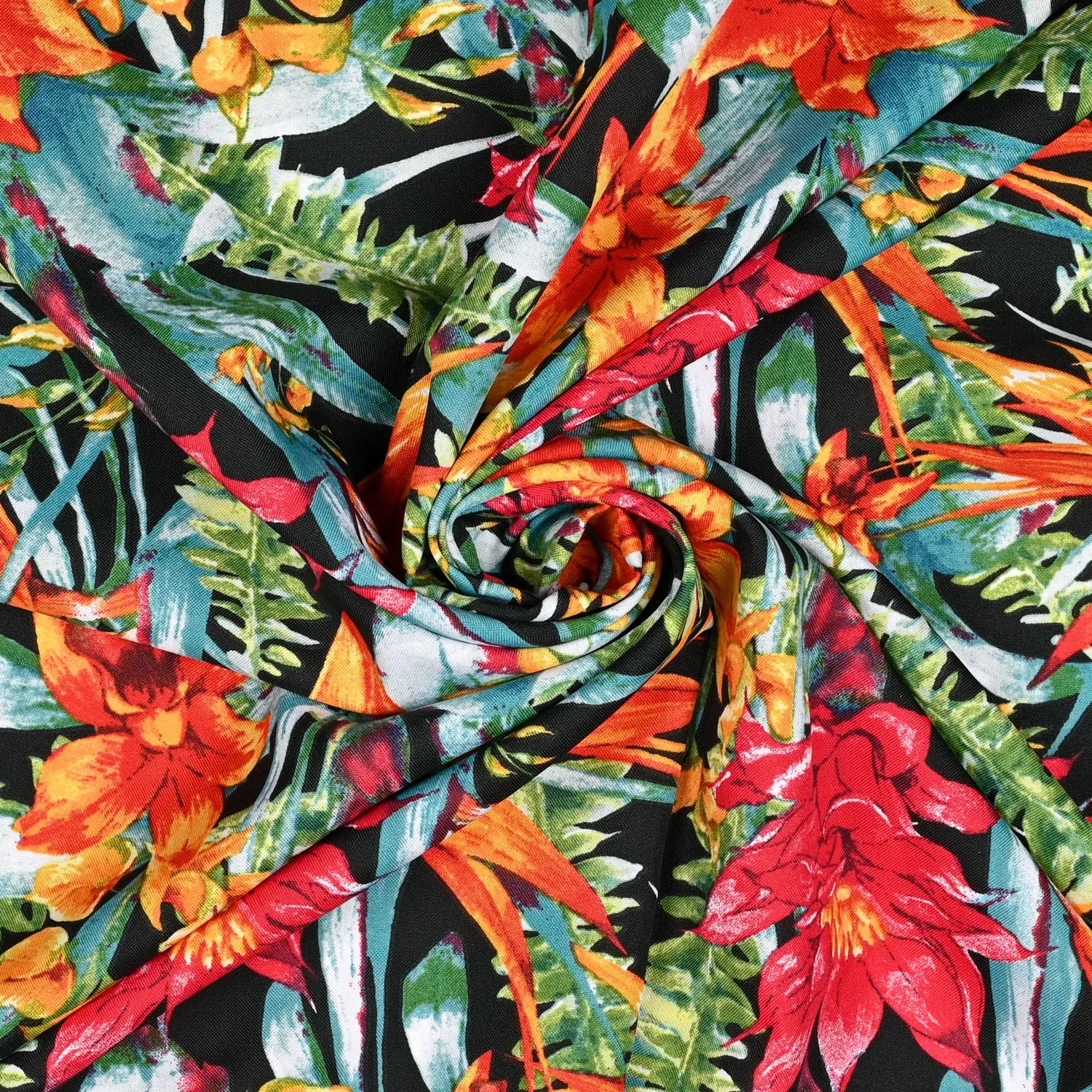 Printed Mini Matt Exotic Forest Black