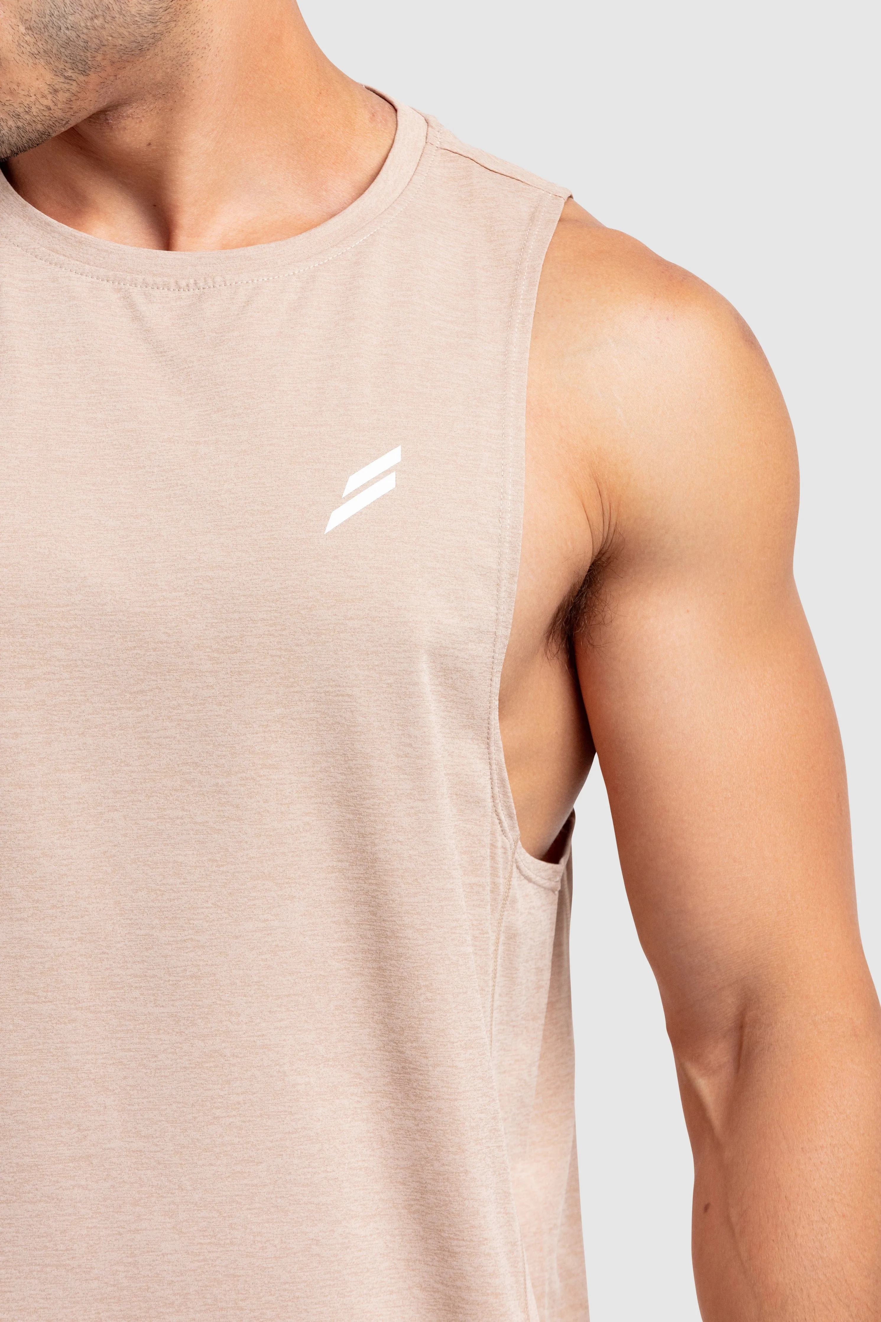 Puremotion Muscle Tank V3 - Light Taupe