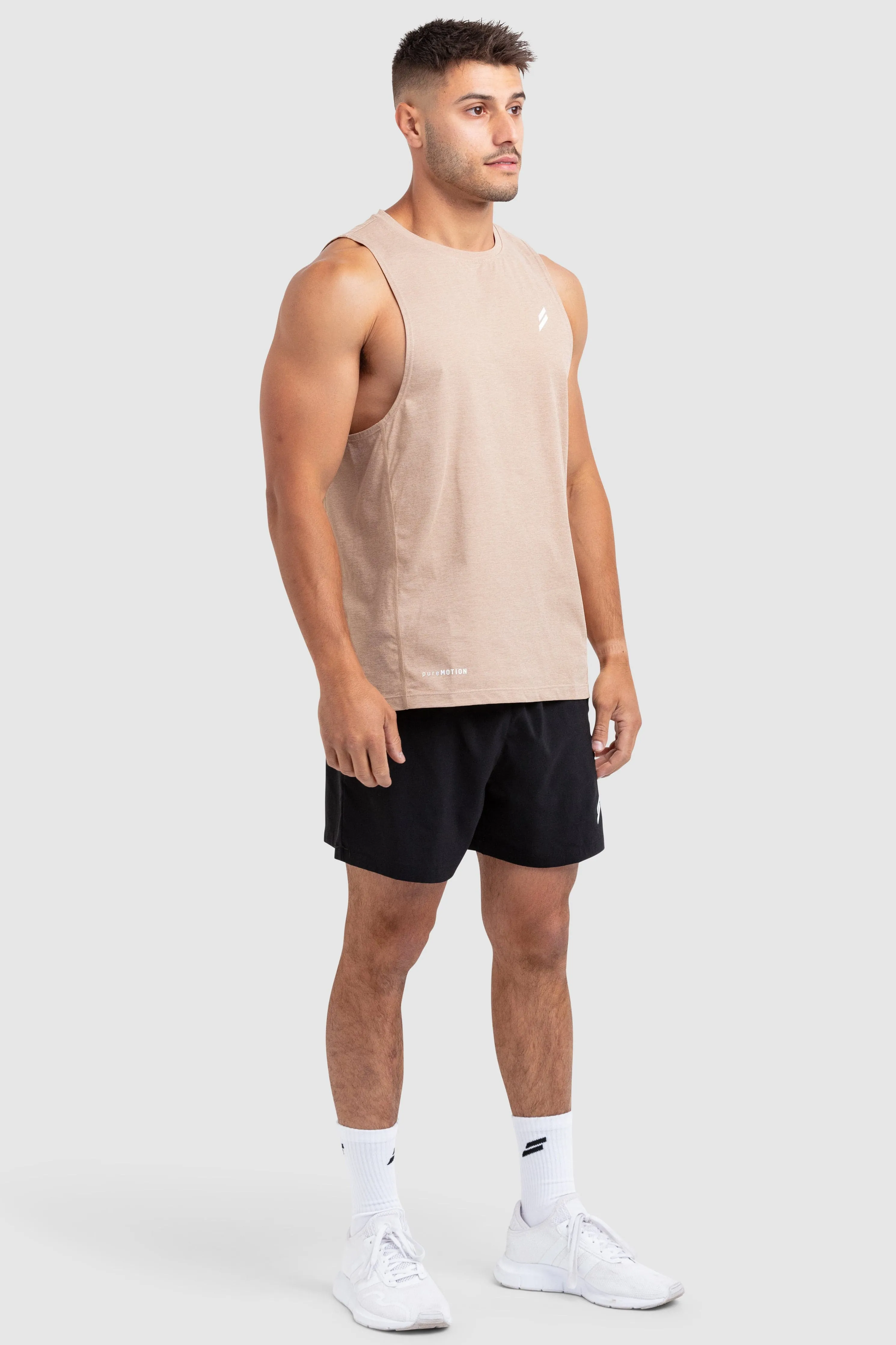 Puremotion Muscle Tank V3 - Light Taupe