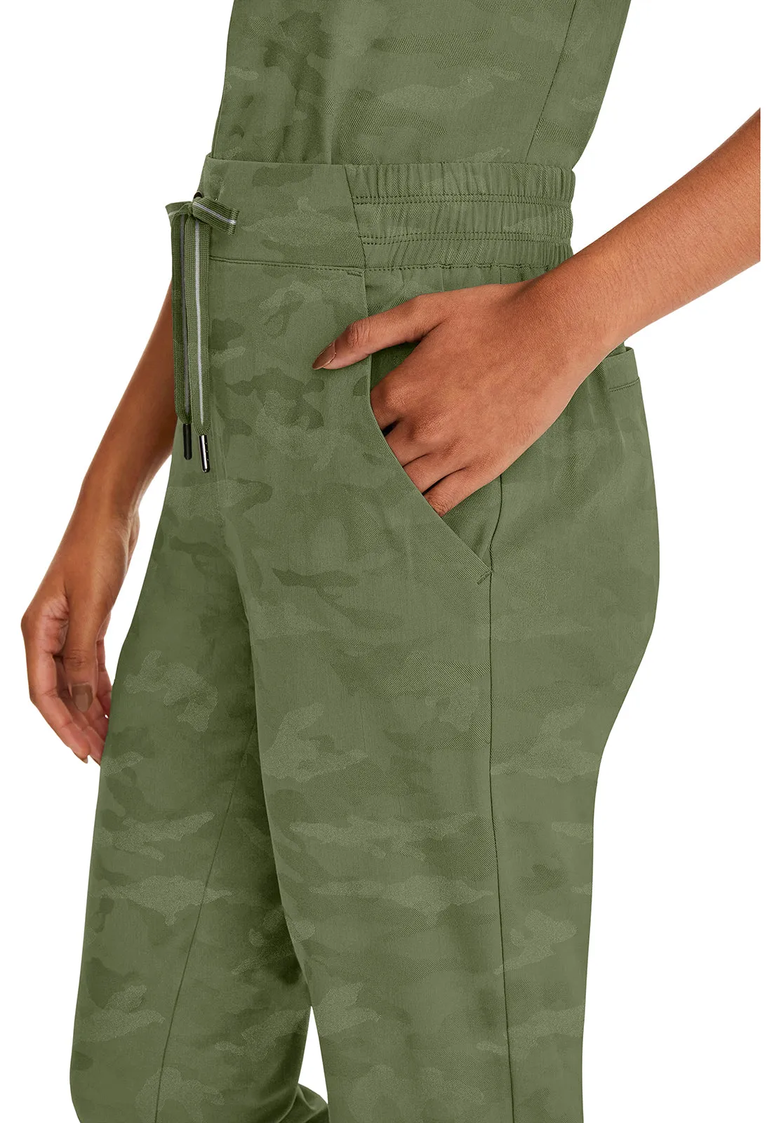 Purple Label Jacquard Tate Jogger Camo Pants Olive