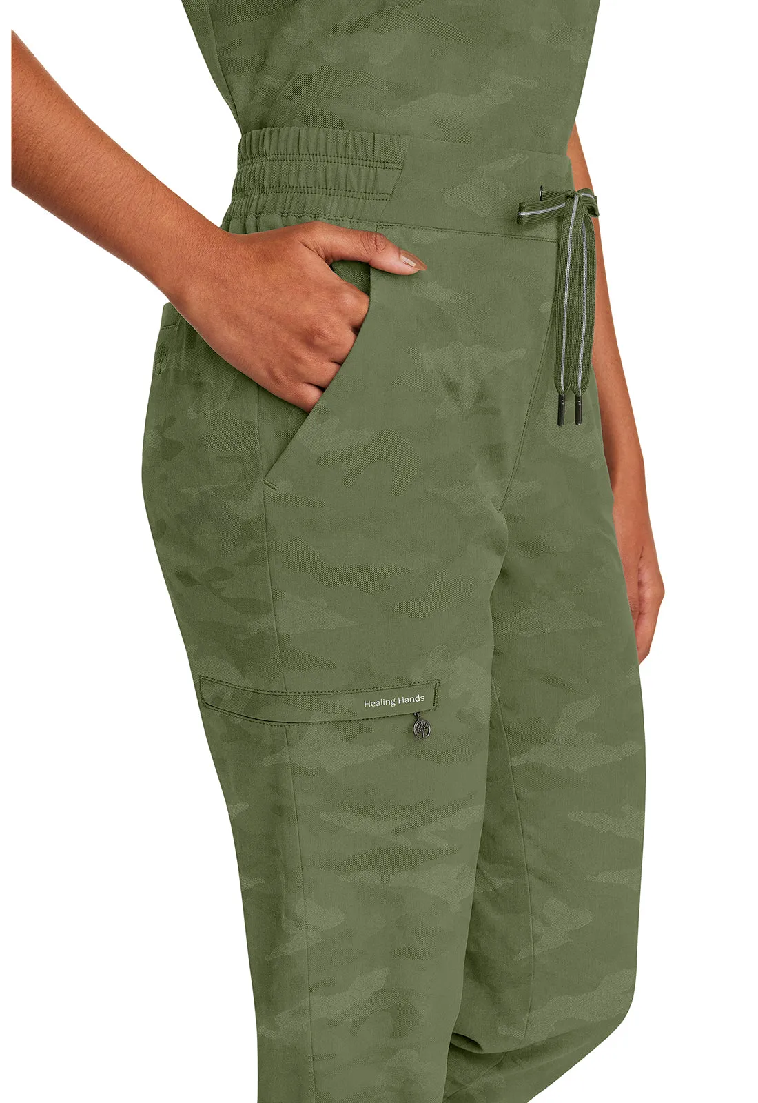 Purple Label Jacquard Tate Jogger Camo Pants Olive