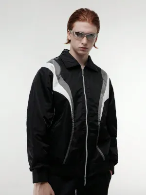 QA Men's Baggy Sportwear Casural Jackets For School Winter Coats, Loose Fit