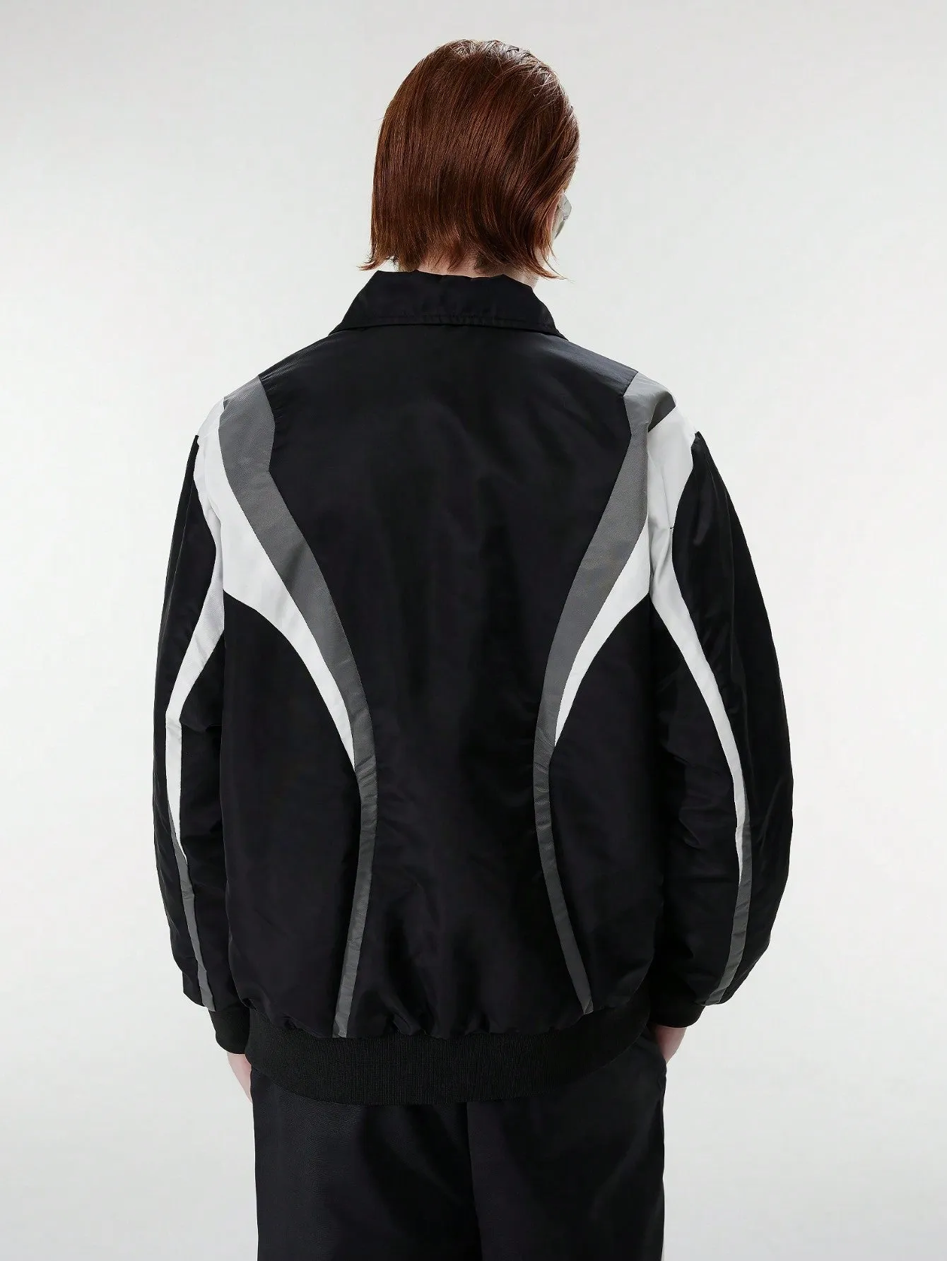 QA Men's Baggy Sportwear Casural Jackets For School Winter Coats, Loose Fit
