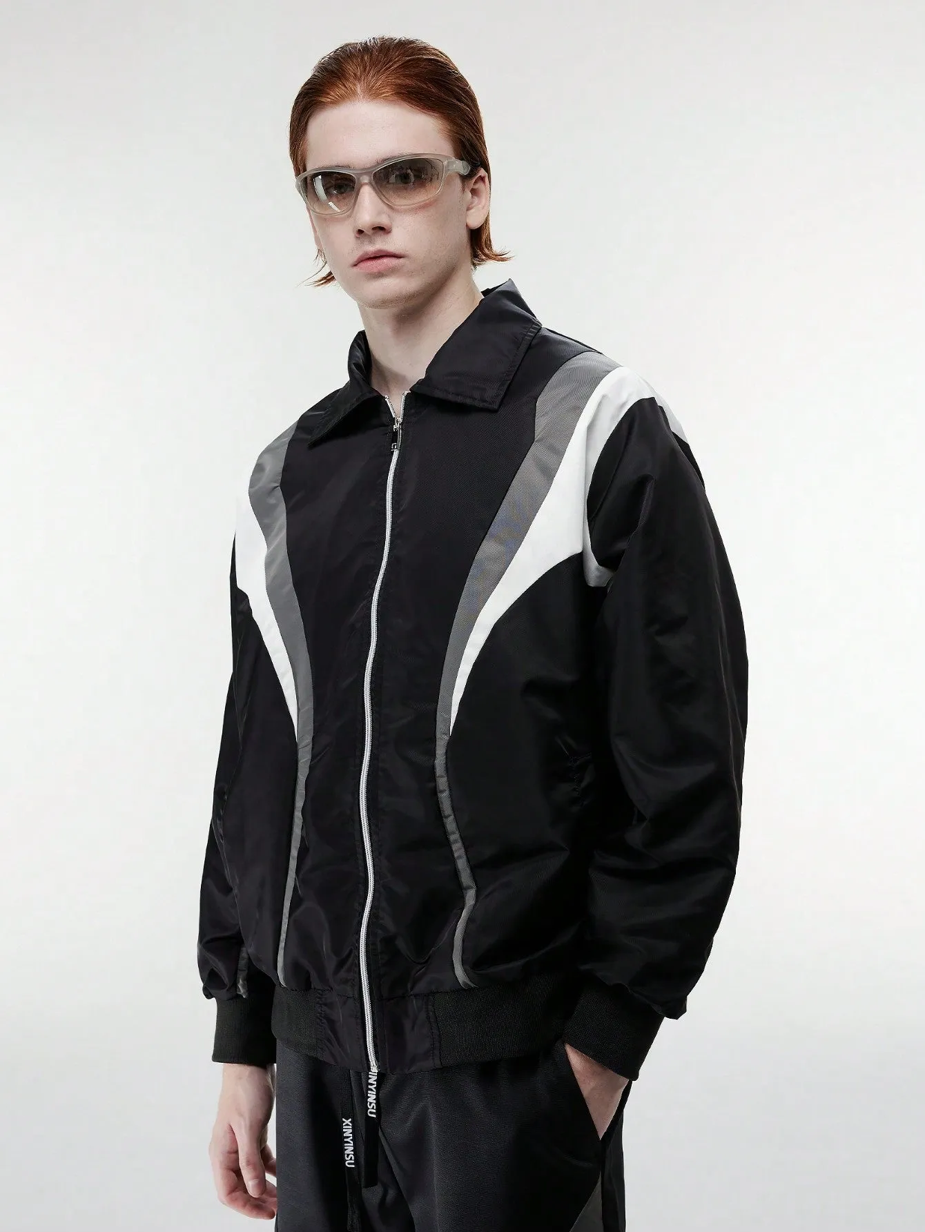 QA Men's Baggy Sportwear Casural Jackets For School Winter Coats, Loose Fit