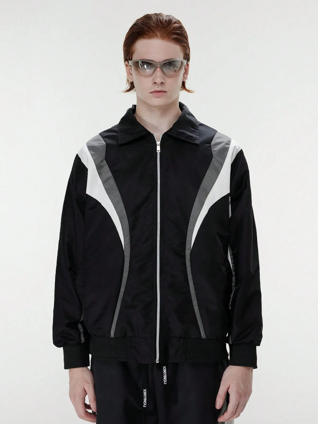 QA Men's Baggy Sportwear Casural Jackets For School Winter Coats, Loose Fit