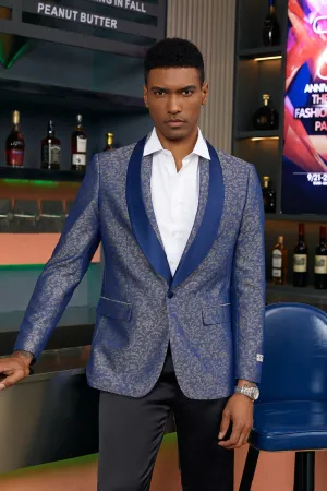 "Damon" Royal Blue Tuxedo Jacket (Separates)