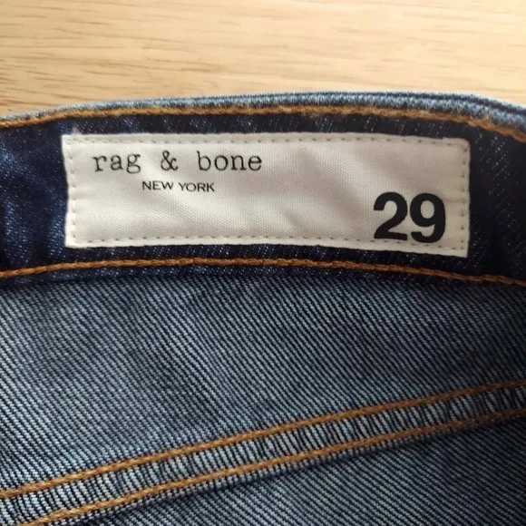 Rag &amp; Bone Dre Cutoff Low Rise Denim Shorts Cambria Wash Size 29