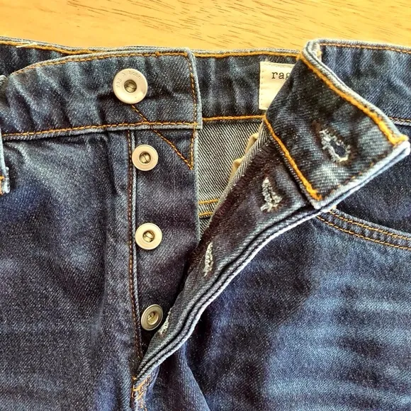 Rag &amp; Bone Dre Cutoff Low Rise Denim Shorts Cambria Wash Size 29