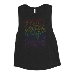 Rainbow Crystal Women's Muscle Tank