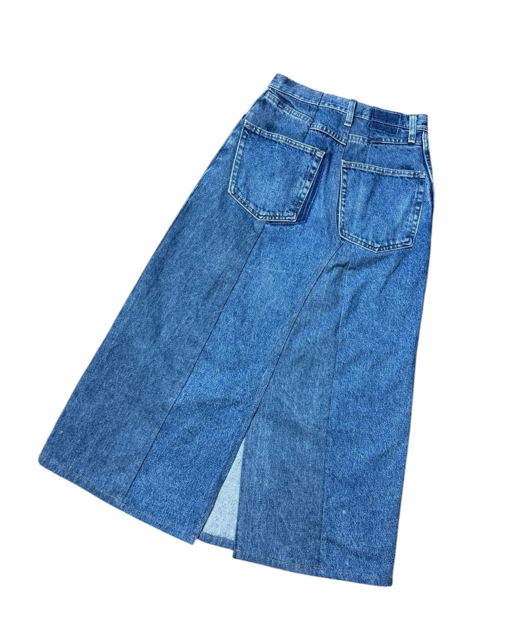 RE-028 / asymmetry denim skirt【A】