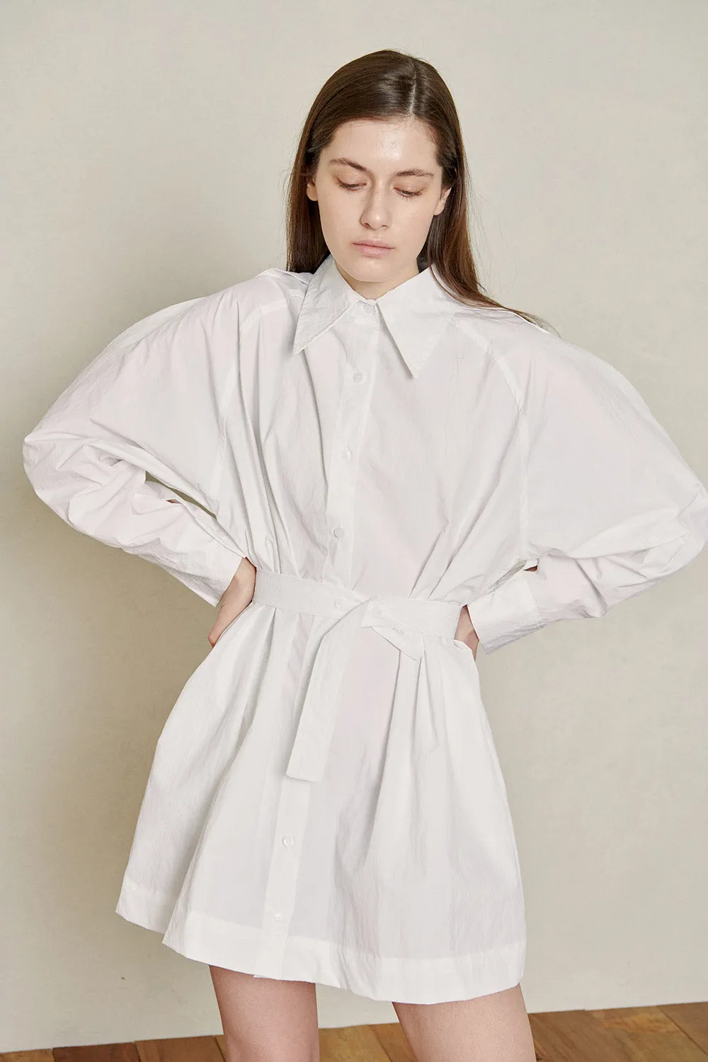 Recycled Nylon Shirt Dress
