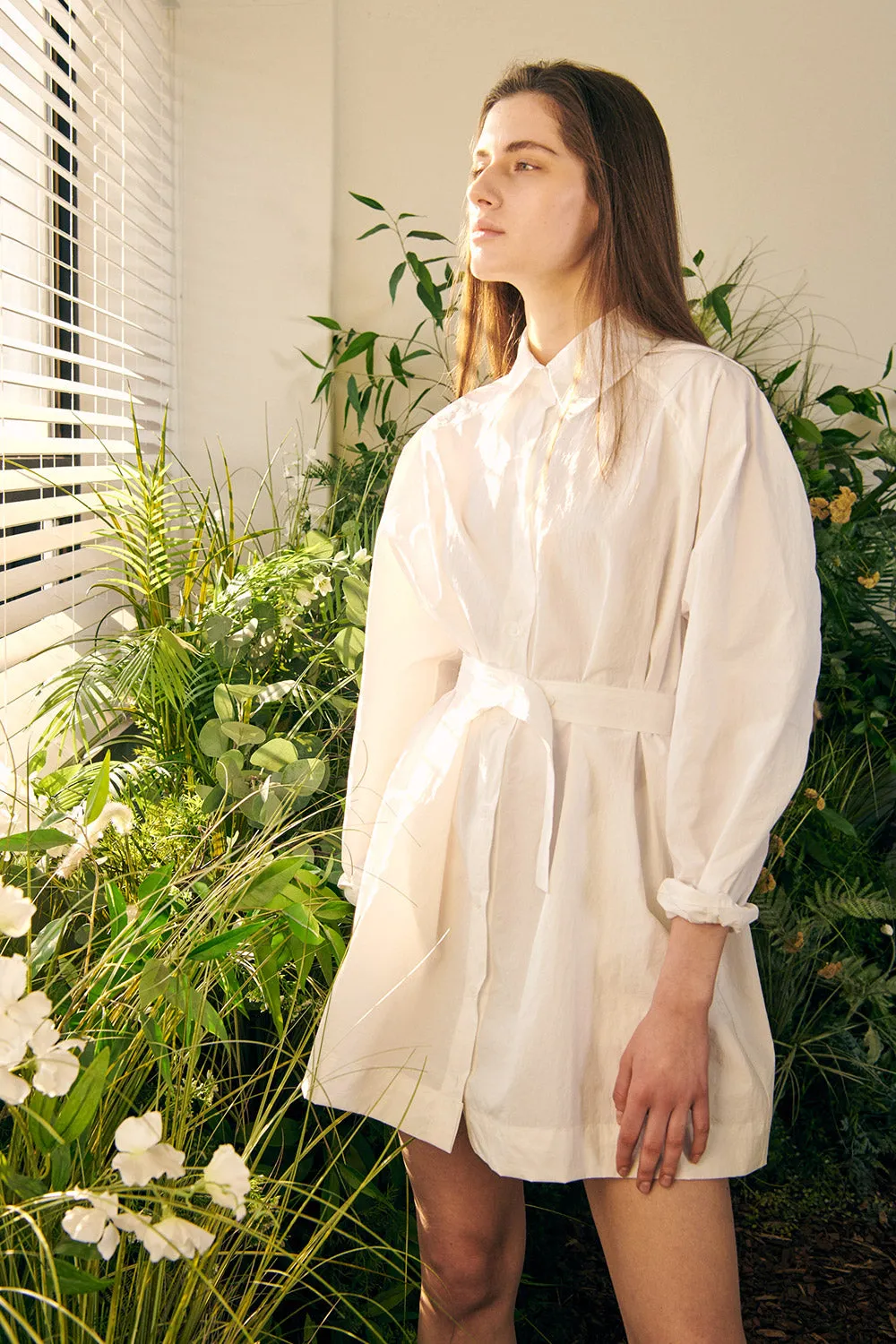 Recycled Nylon Shirt Dress