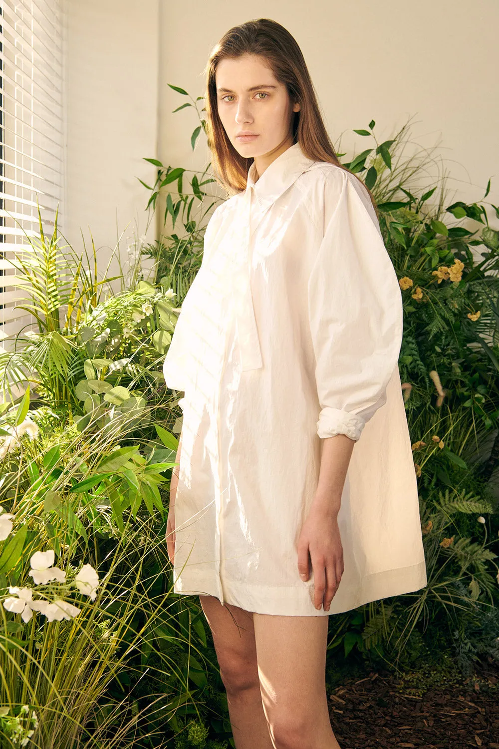Recycled Nylon Shirt Dress