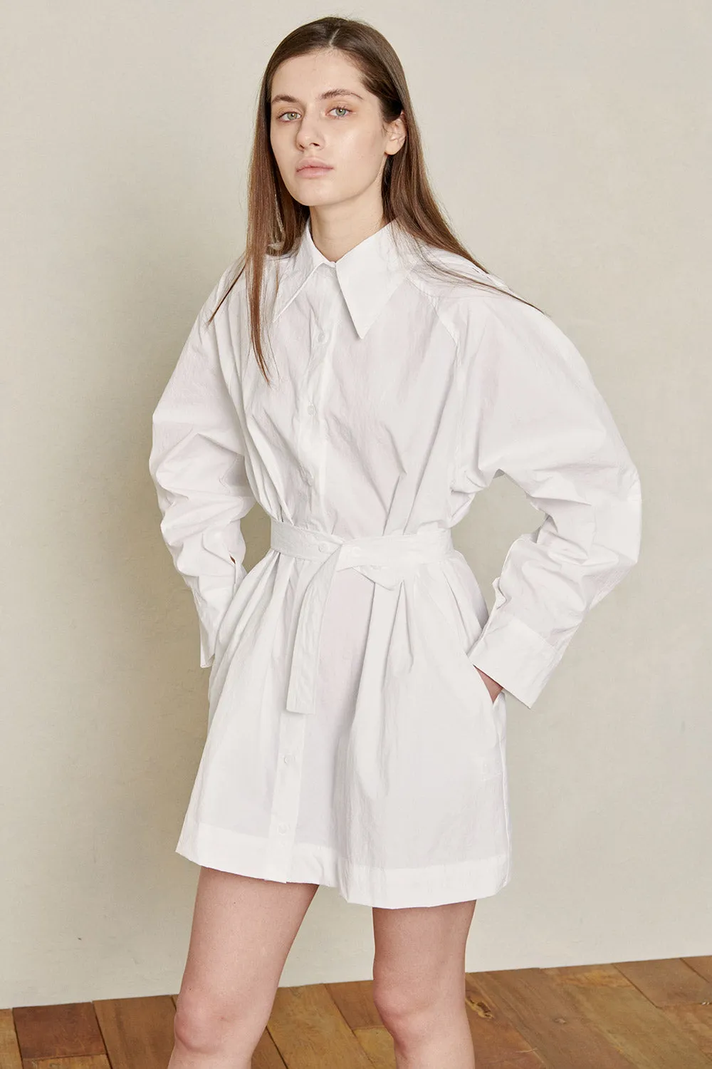 Recycled Nylon Shirt Dress