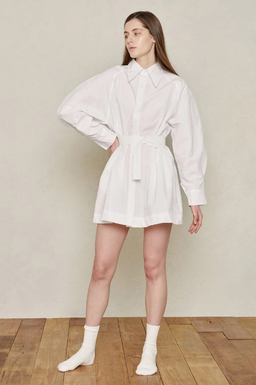 Recycled Nylon Shirt Dress