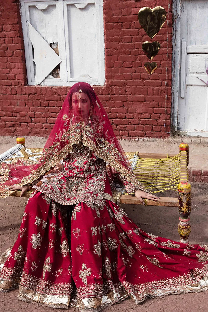 Red Bridal Sharara Kameez for Pakistani Wedding Dresses