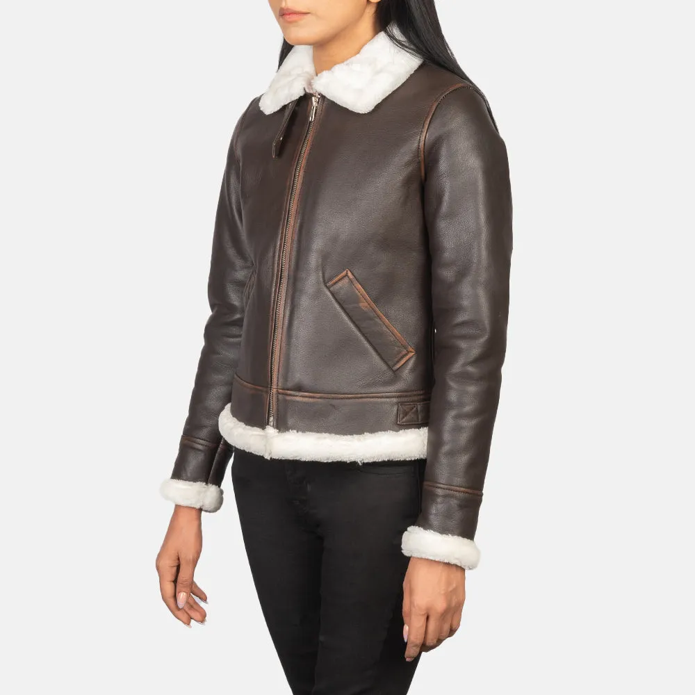 Refinement Leather Bomber Jacket