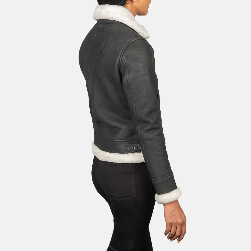 Refinement Leather Bomber Jacket