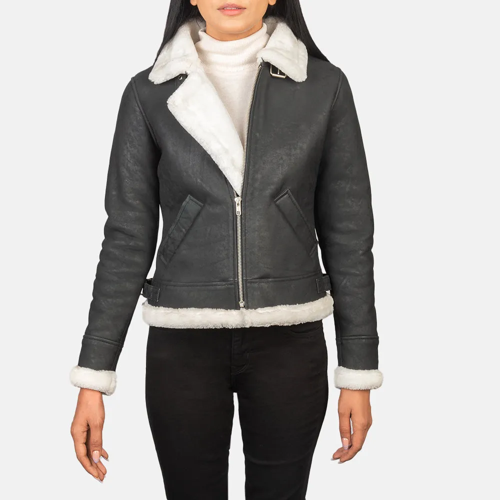 Refinement Leather Bomber Jacket