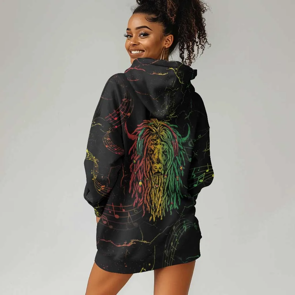 Reggae King Buffalo Soldier Hoodie Dress Honoring The Legend LT05