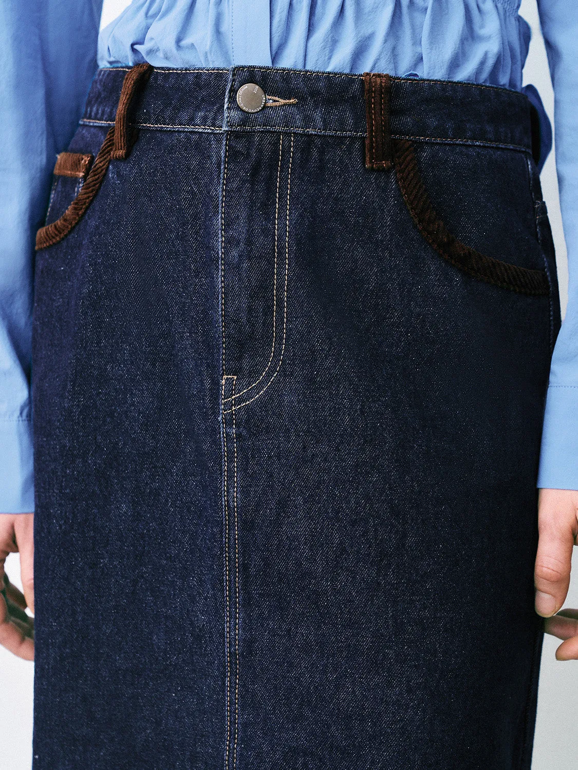 Regular Denim Skirts