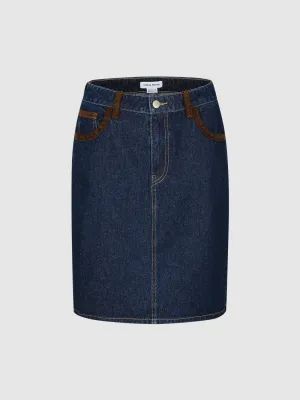 Regular Denim Skirts