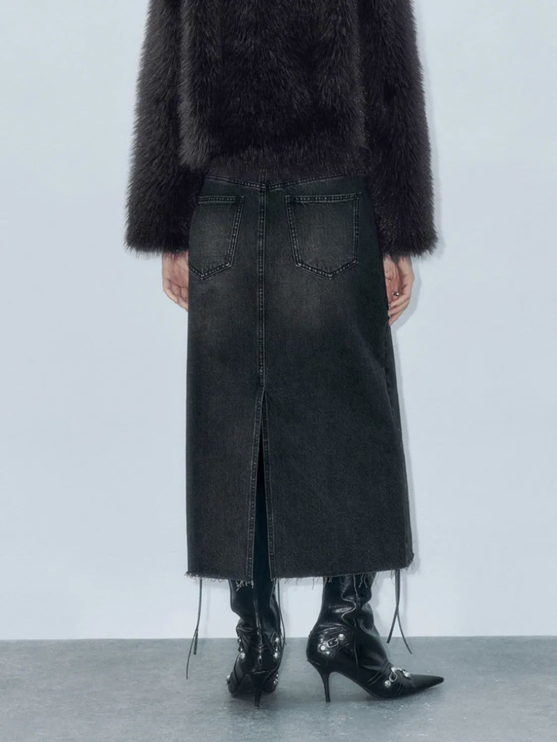 Regular Denim Skirts