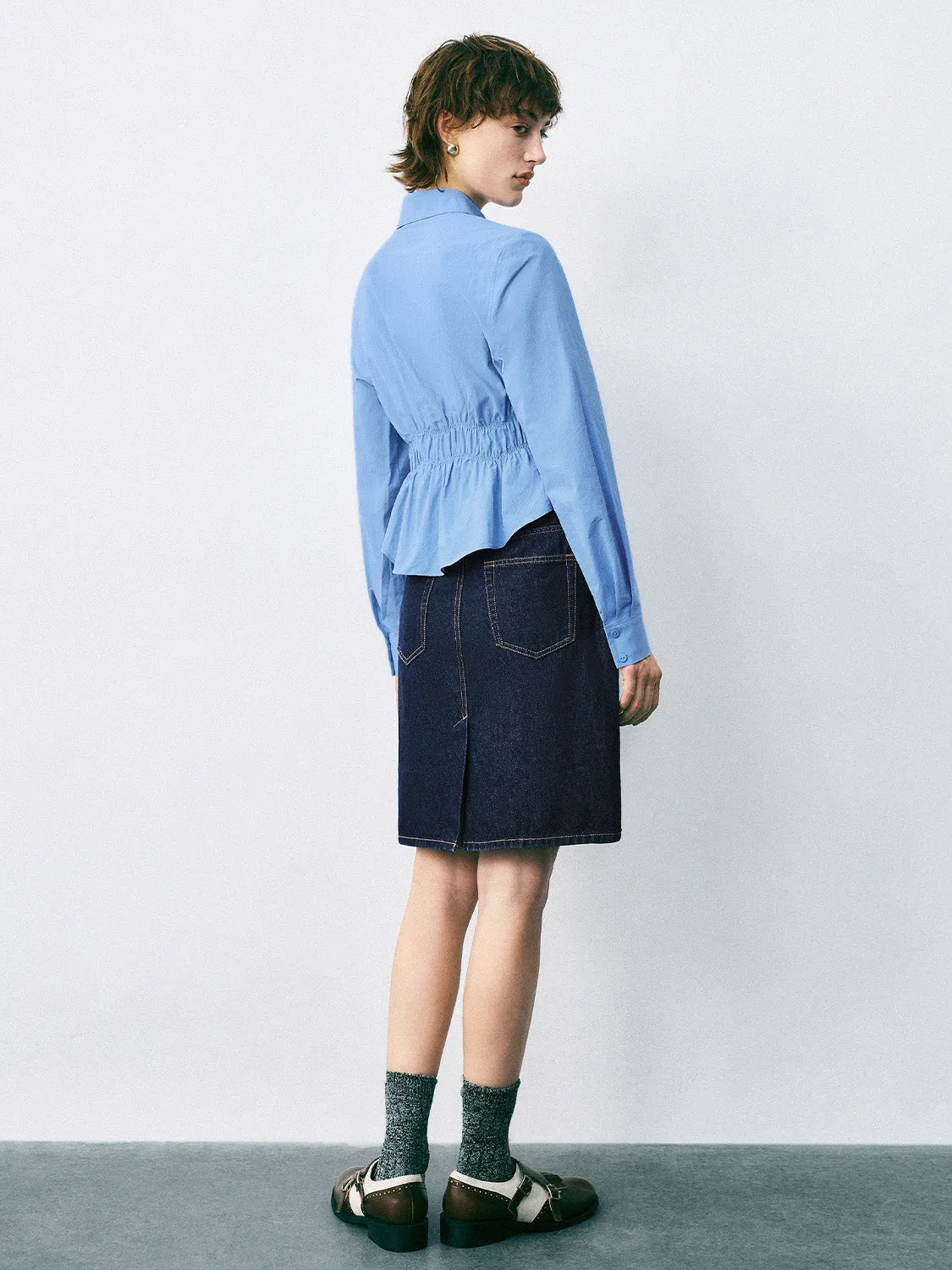 Regular Denim Skirts