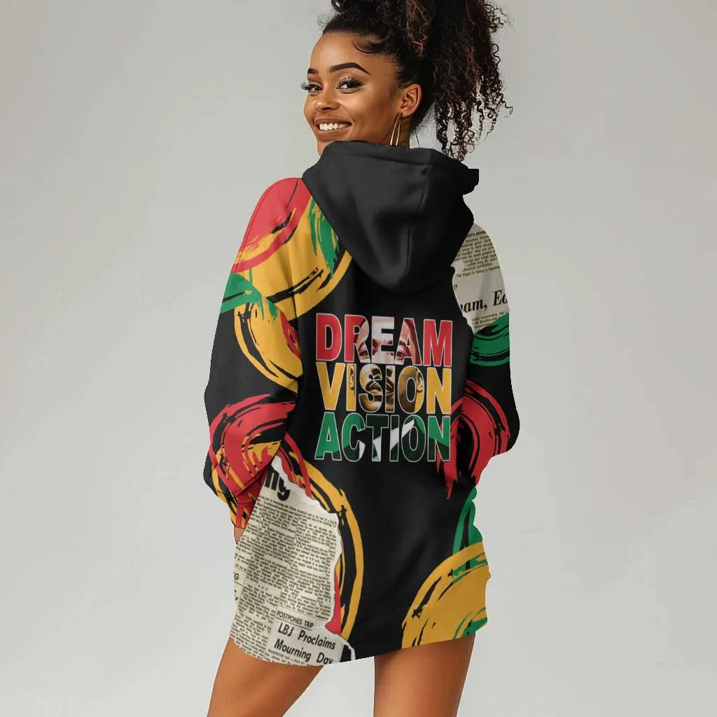 Remembering The Legacy Of MLK Hoodie Dress LT05