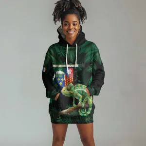 Reunion Island Hoodie Dress Furcifer Pardalis LT15