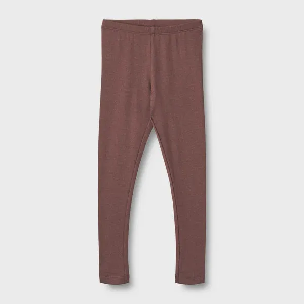 Rib Leggings Maddy in Eggplant