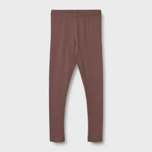 Rib Leggings Maddy in Eggplant