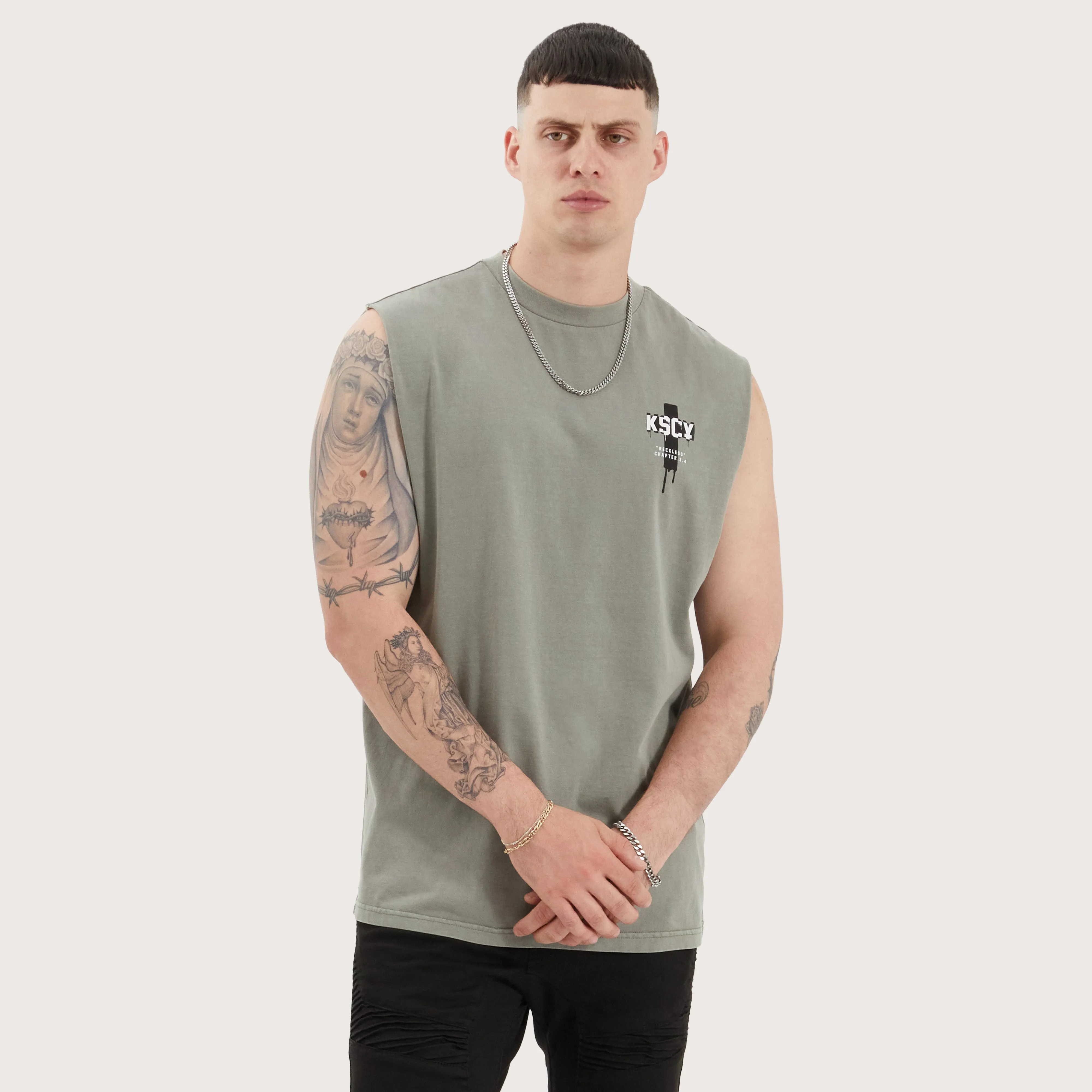 Ripped Relaxed Muscle Pigment Khaki