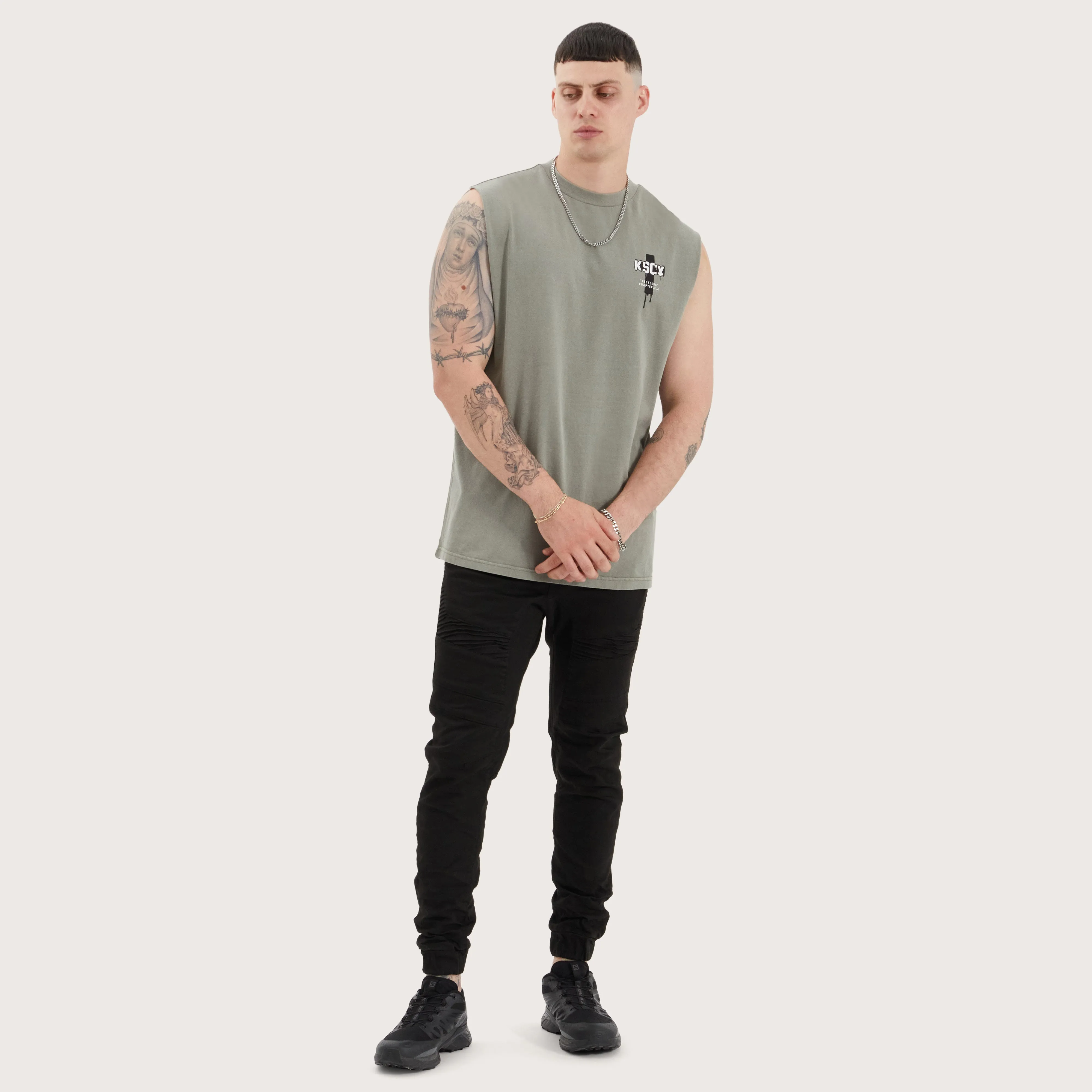 Ripped Relaxed Muscle Pigment Khaki