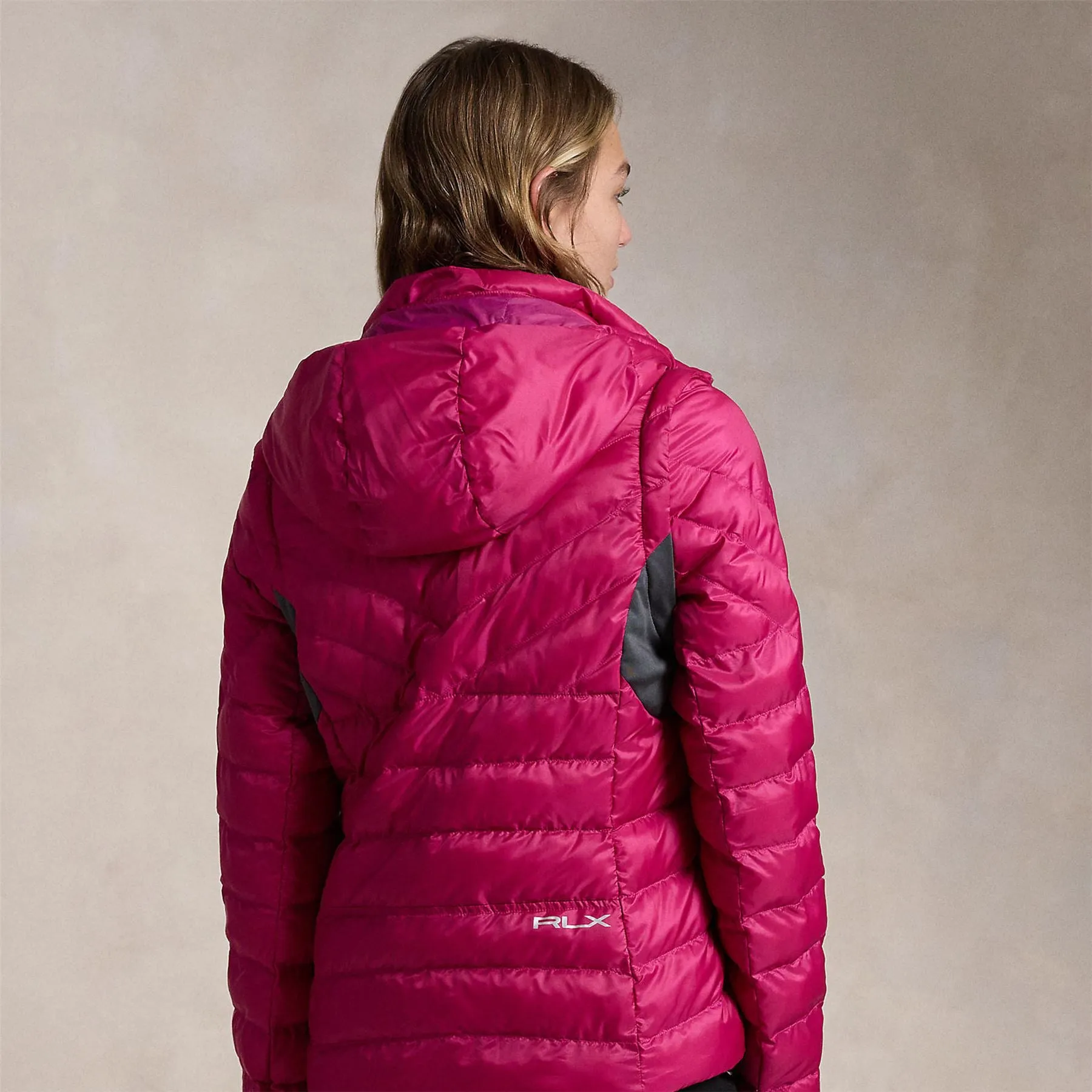 RLX Ripstop Full Zip Windbreaker Fuchsia Berry
